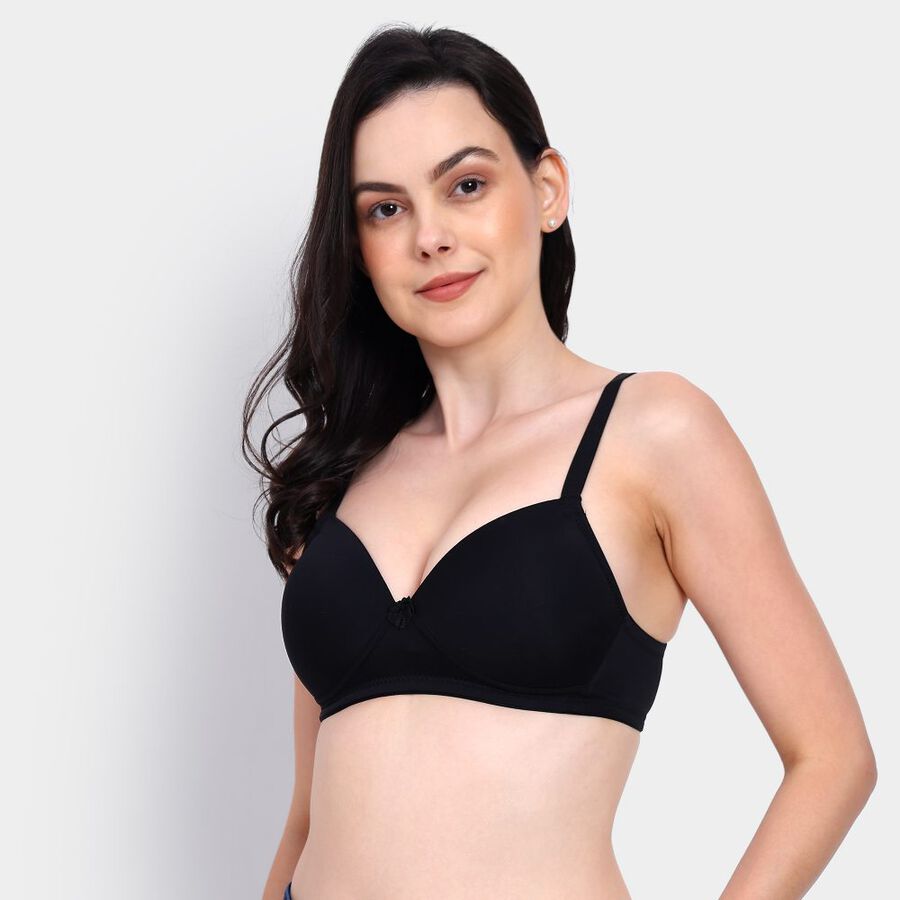 Ladies' Padded Bra, Black, large image number null